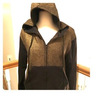 Black and metallic gold hoodie - NEW with tags